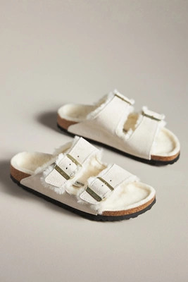 Birkenstock Arizona Shearling-Lined Sandals | Anthropologie (US)