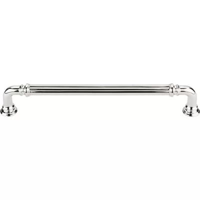 Chareau Reeded 7" Center to Center Bar Pull Top Knobs Finish: Polished Nickel | Wayfair North America