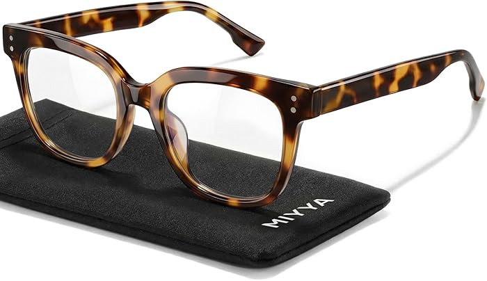 miyya Blue Light Glasses for Women & Men – Oversized UV & Blue Light Blocker Chunky Frames, Sty... | Amazon (US)