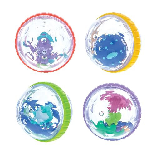 Nuby Bubbly Buds Interactive Bath Set - (4-Pack) Baby Bath Toys - 6+ Months | Amazon (US)