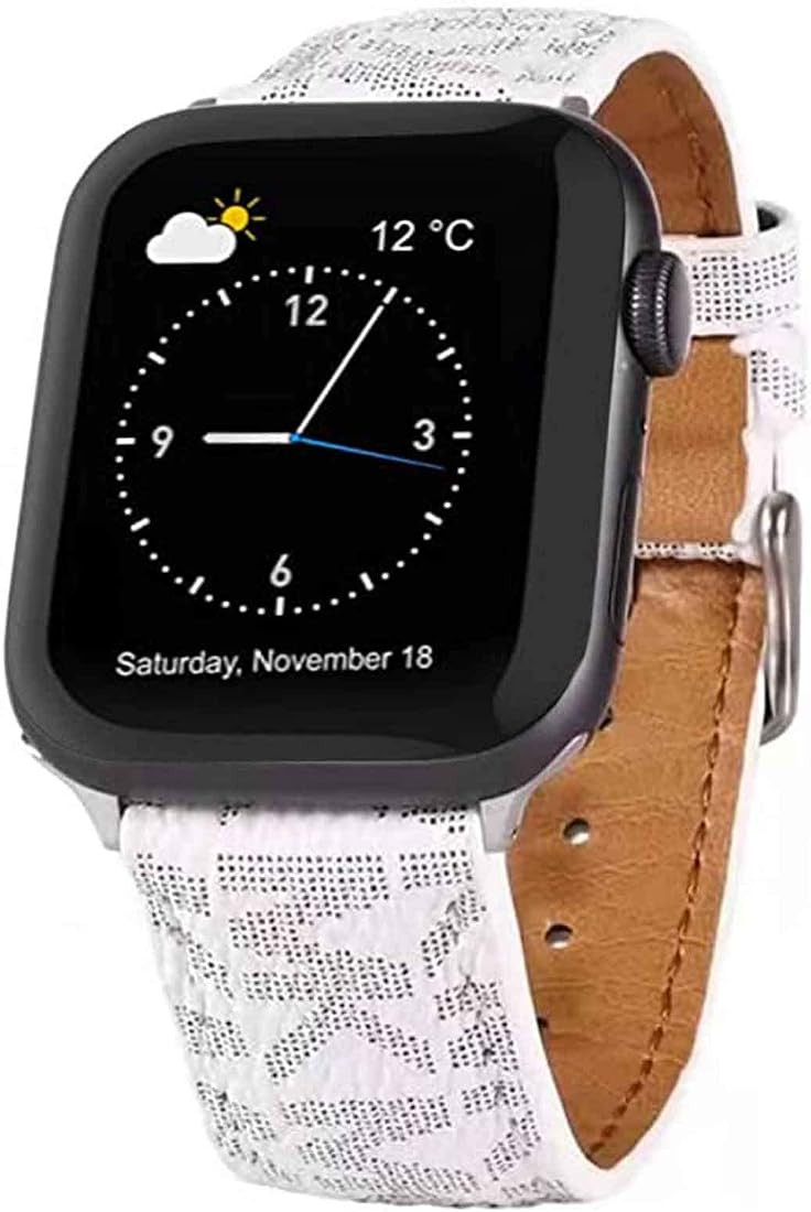 Designer Watch Band Compatible with Apple Watch Band 45mm 44mm 42mm 41mm 40mm 38mm, Luxury Retro ... | Amazon (US)
