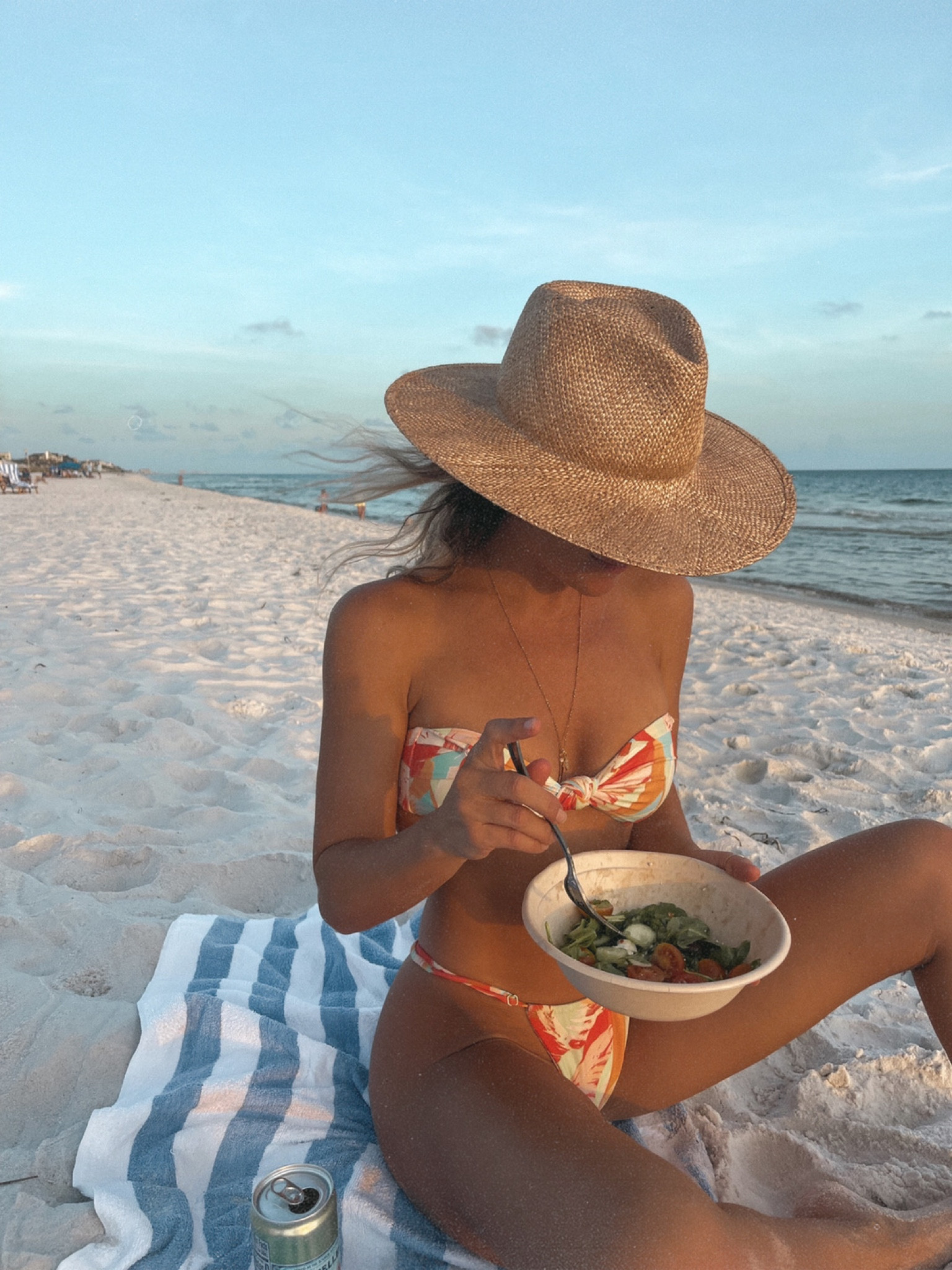 Cause it’s 90 degrees today! 
Tarte favorites 
Janessa Leone wide brim hat 
Bikini xs


#LTKswim #LTKSeasonal #LTKtravel