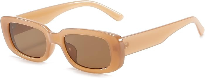 BUTABY Rectangle Sunglasses for Women Retro Driving Glasses 90\u2019s Vintage Fashion Narrow Squa... | Amazon (US)