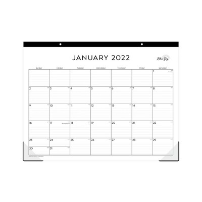 2022 Desk Pad 22" x 17" Standard - Blue Sky | Target