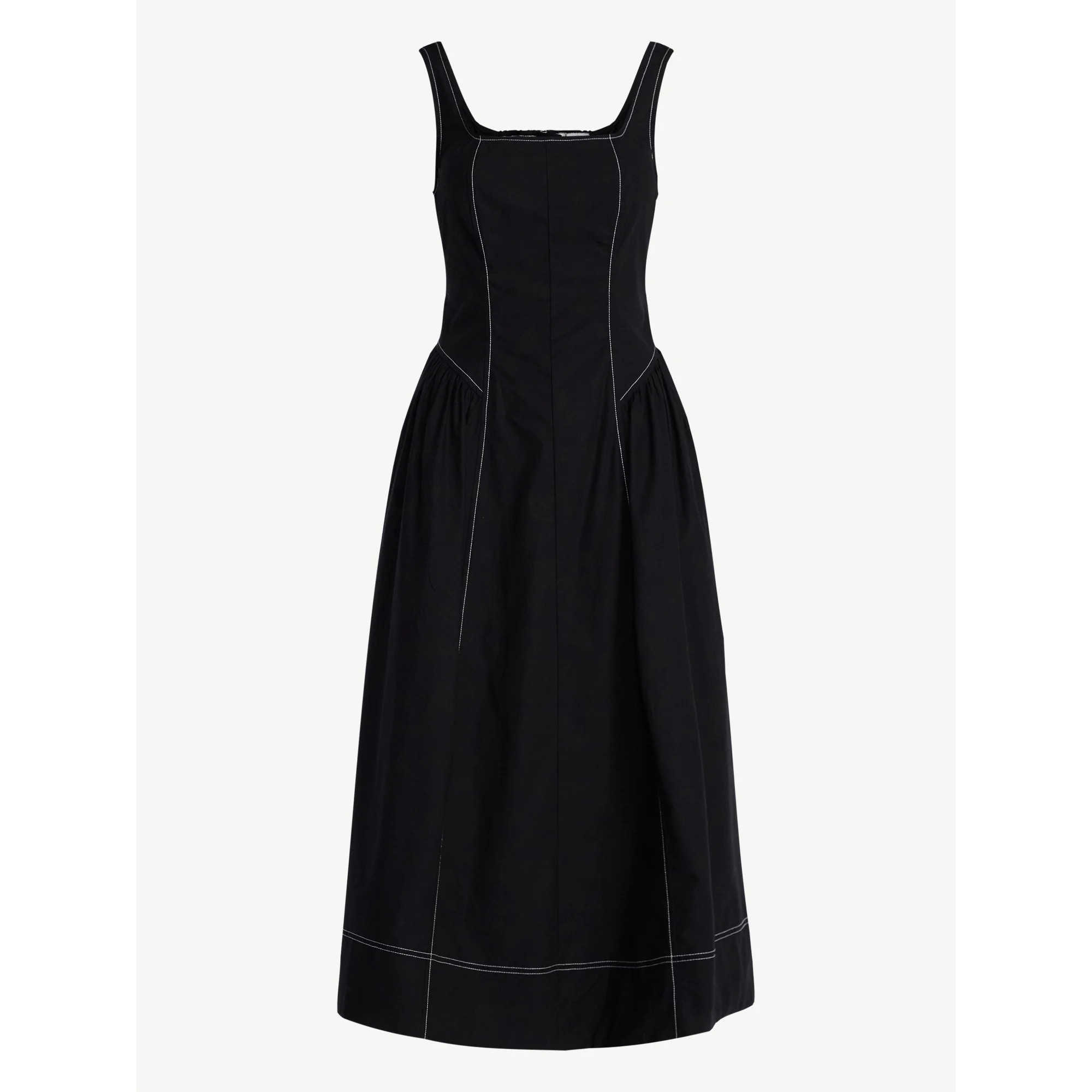 Free Assembly Women's and Women's Plus Sleeveless Cotton Panel Maxi Dress, Sizes XS- 4X | Walmart (US)