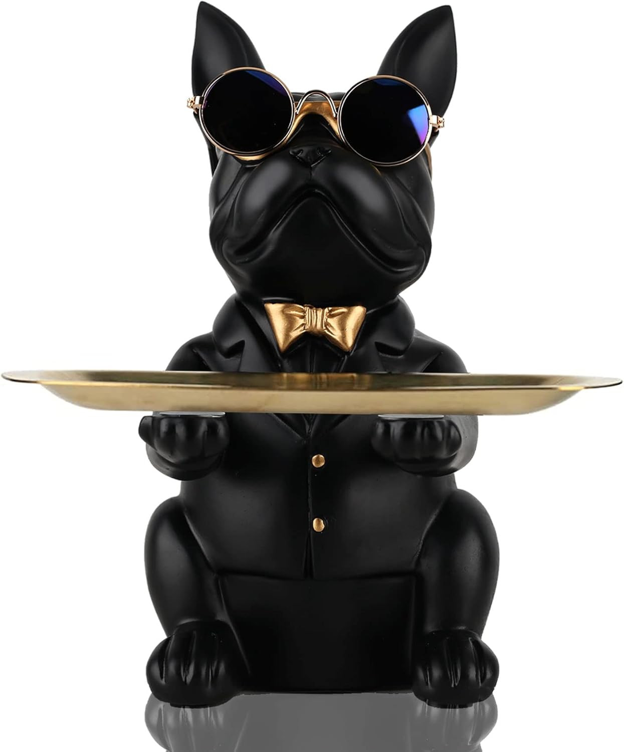 French Bulldog Gifts Statue Tray Organizer for Keys, Candy, Jewelry, Earrings, Entrance Piggy Bank - Modern Decor Resin French Bulldog Decor Entryway Table, Coffee Table, Office Desk, Home Decor | Amazon (US)