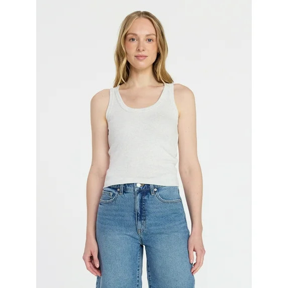 Time and Tru Women's Ribbed Tank Top, Sizes XS-XXXL | Walmart (US)