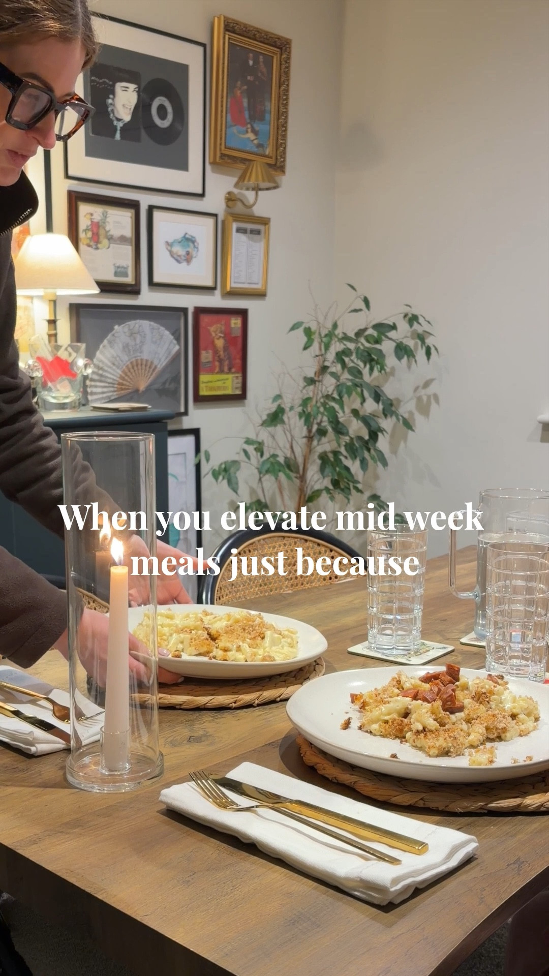 Romanticising the everyday winter evenings and making every moment an occasion ✨🍽️🕯️ cosy winter evening at home, midweek dinner ideas, romanticising everyday life, slow living evening routine

#LTKhome #LTKwinter #LTKuk