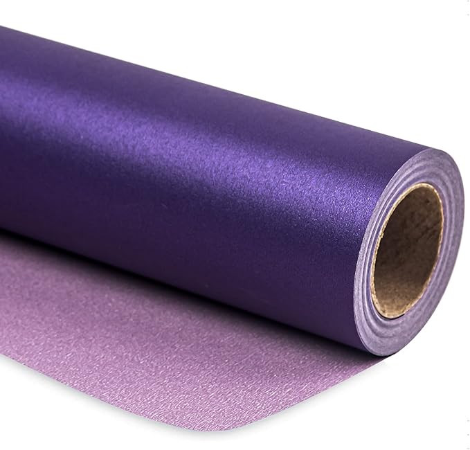 RUSPEPA Purple Matte Wrapping Paper - Solid Color Pearly - luster Paper Perfect for Wedding, Birt... | Amazon (US)