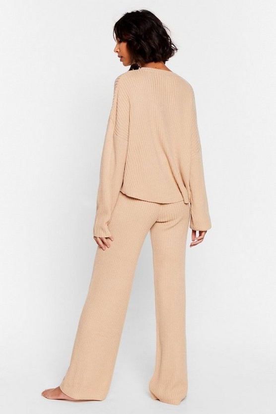Knit Alone Sweater and Wide-Leg Lounge Set | NastyGal (US & CA)