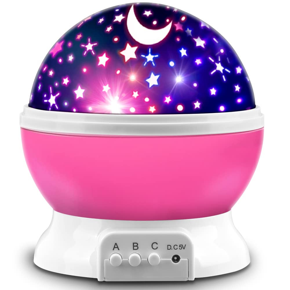 MOKOQI Star Projector, Night Light Lamp Fun Gifts for 1-4-6-14 Year Old Girls and Boys Rotating S... | Amazon (US)