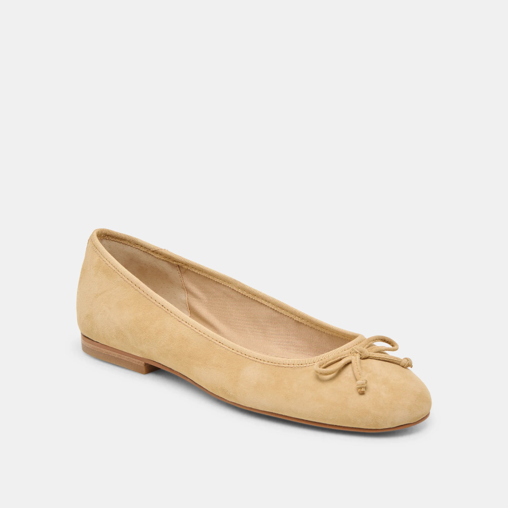 Ritla Ballet Flats Honey Suede | DolceVita.com