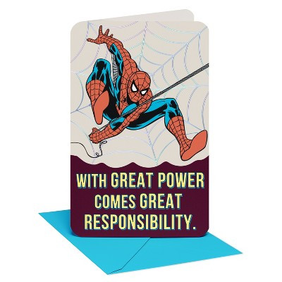 Marvel Spider-Man Father's Day Card for Dad, True Hero, Includes Envelopes | Target