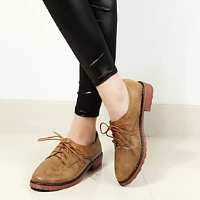 Yishang Women's Shoes Round Toe Low Heel Oxfords Shoes | Light in the Box