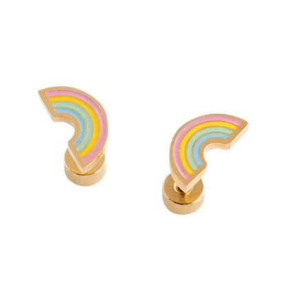 Pastel Rainbow Stud Earrings | Pip Pop Post