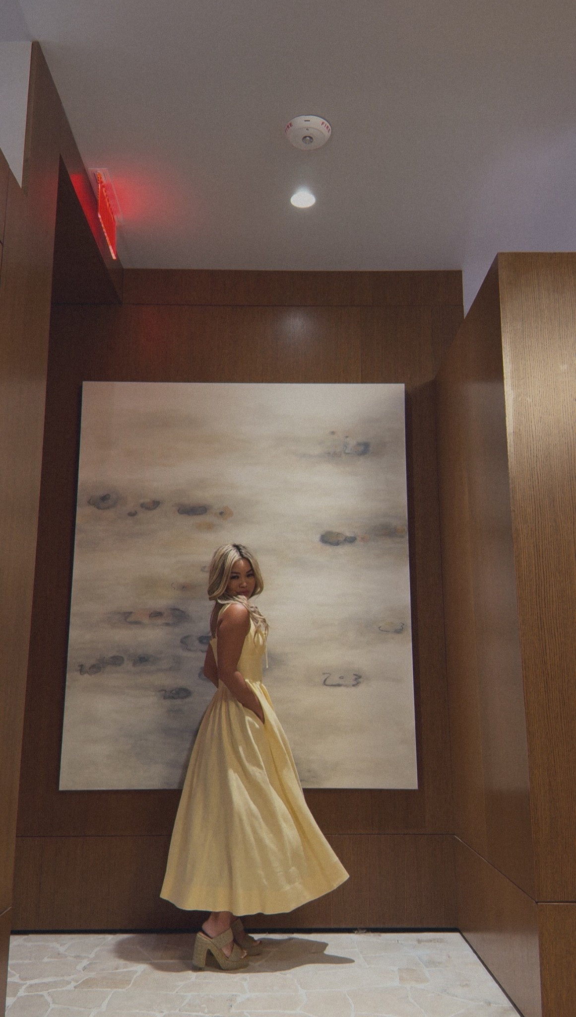 Reformation linen, especially in this butter yellow dress with a basque v waist, is always to die for.

XS