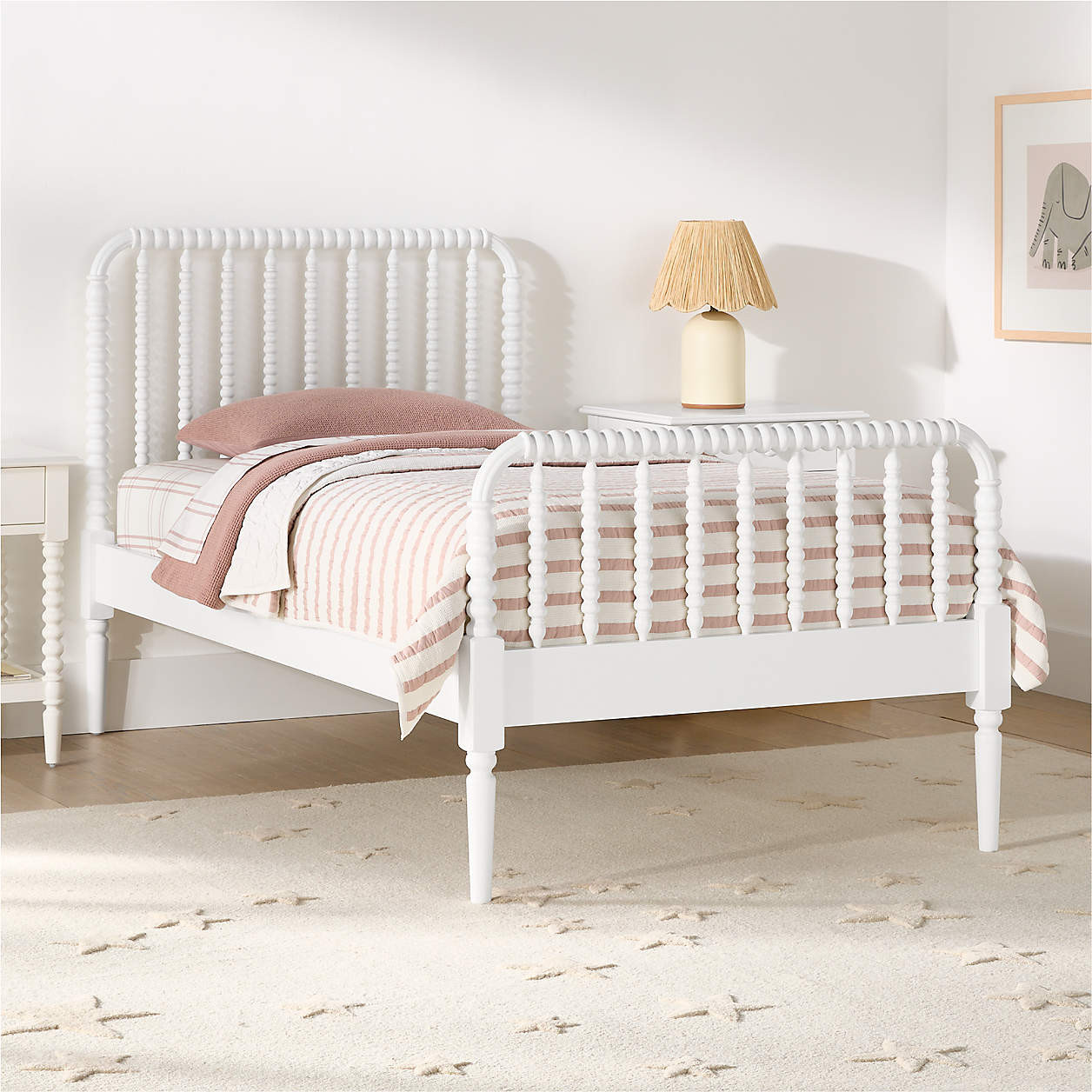 Jenny Lind White Wood Spindle Kids Twin Bed + Reviews | Crate & Kids | Crate & Barrel