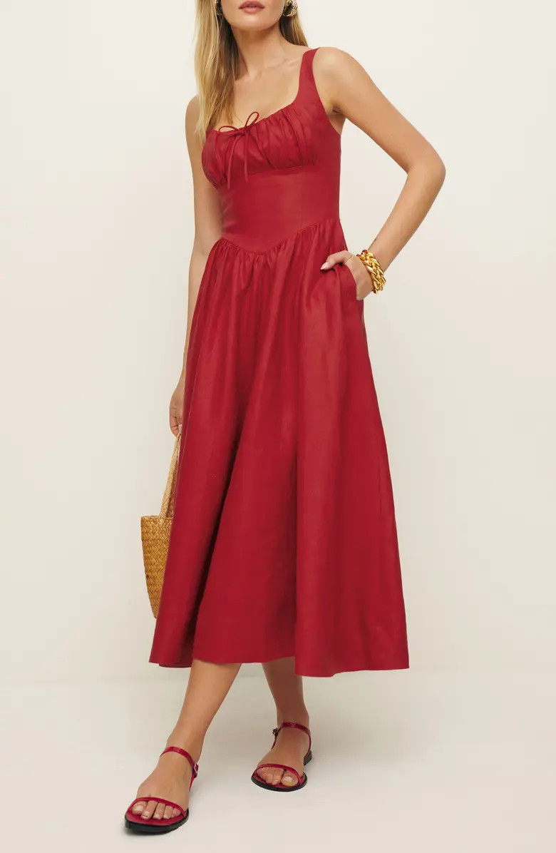 Balia A-Line Linen Dress | Nordstrom