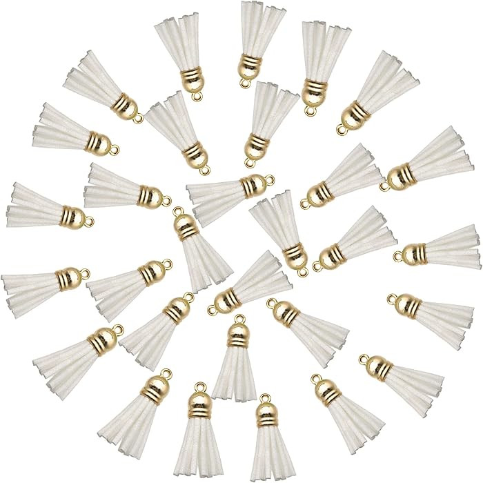 David accessories Keychain Tassels Pendants,Leather Tassels for Jewelry Making Colored Tassel Pen... | Amazon (US)