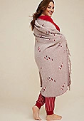 Candy Cane Throw Blanket | Maurices