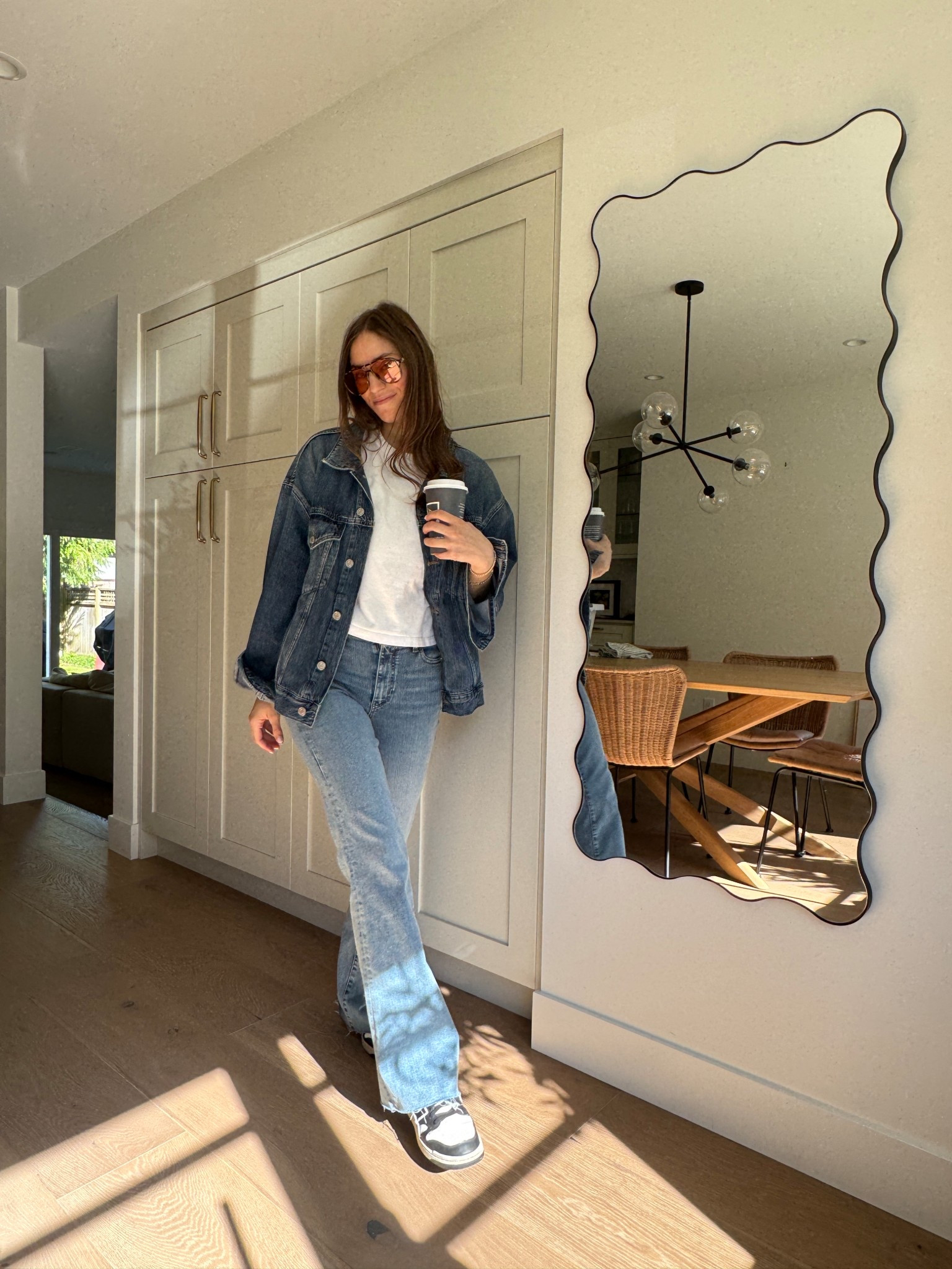 Denim girl always. Denim on denim is an easy way to spice up a typical jeans and a white tee look

#LTKStyleTip