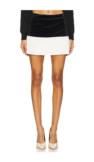 Hope Mini Skirt in Black & Nude | Revolve Clothing (Global)