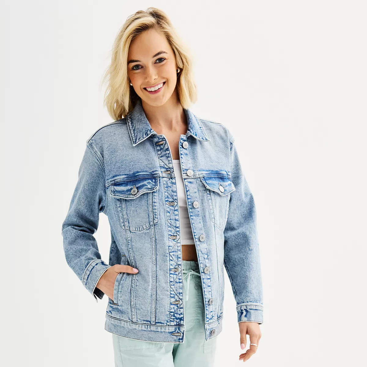 Juniors' SO® Denim Jean Jacket | Kohl's