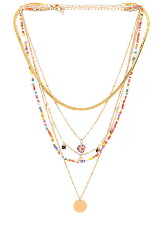 8 Other Reasons Beaded Layered Necklace in Gold from Revolve.com | Revolve Clothing (Global)