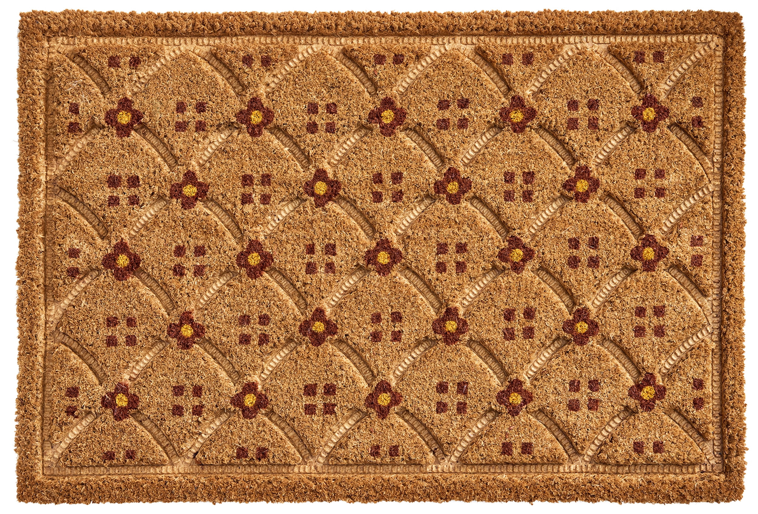 BHG 20x30 Ogee Floral Coir Doormat | Walmart (US)