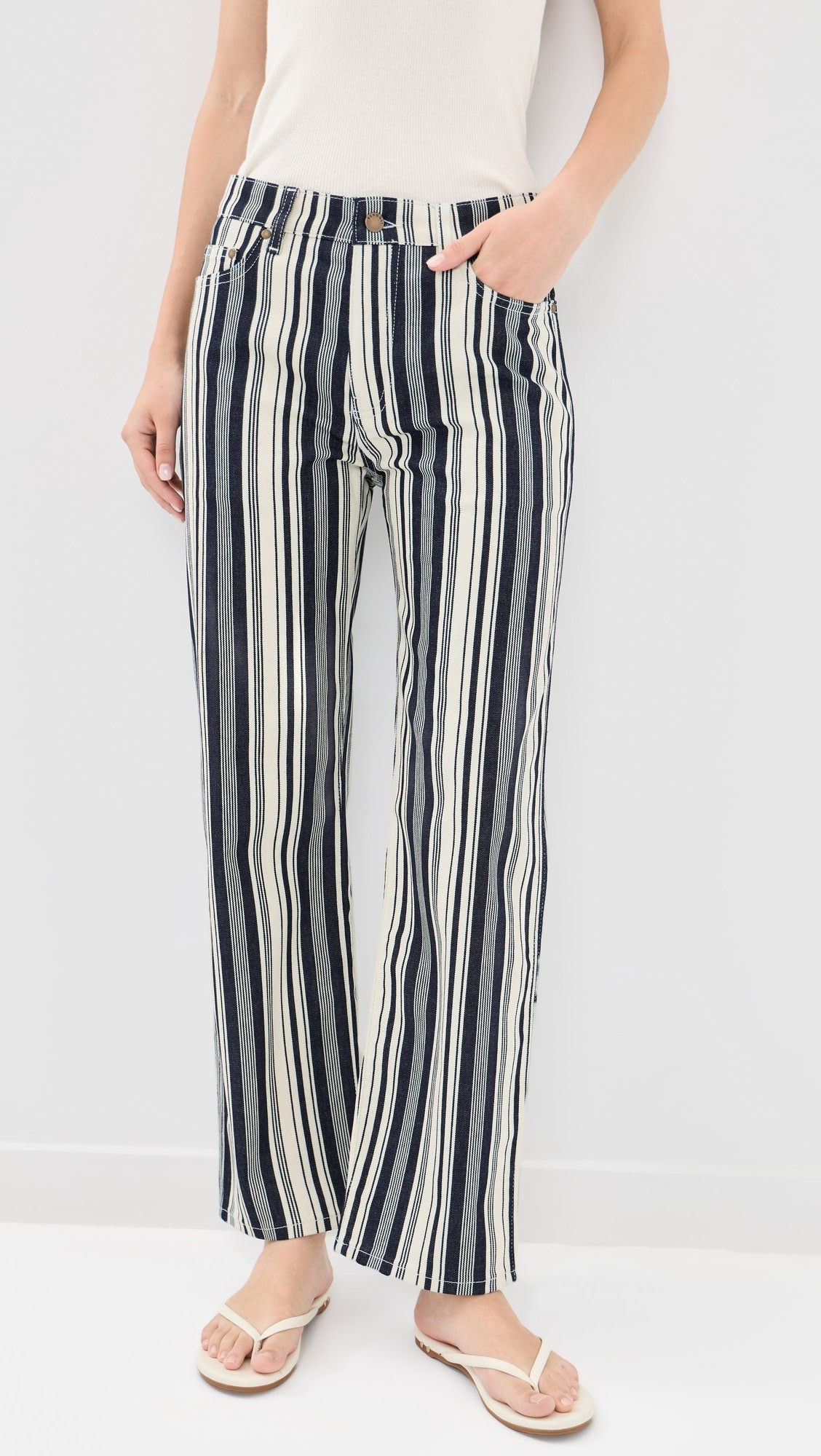Renggli Stripe Straight Jeans | Shopbop | Shopbop
