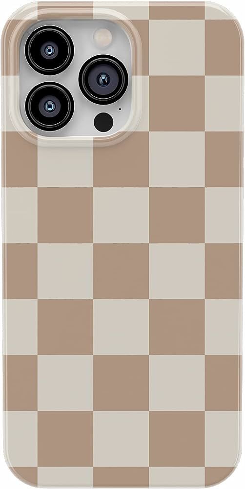 Casely iPhone 14 Pro Case | Fit Check | Neutral Checkerboard Checkered | Compatible with MagSafe ... | Amazon (US)