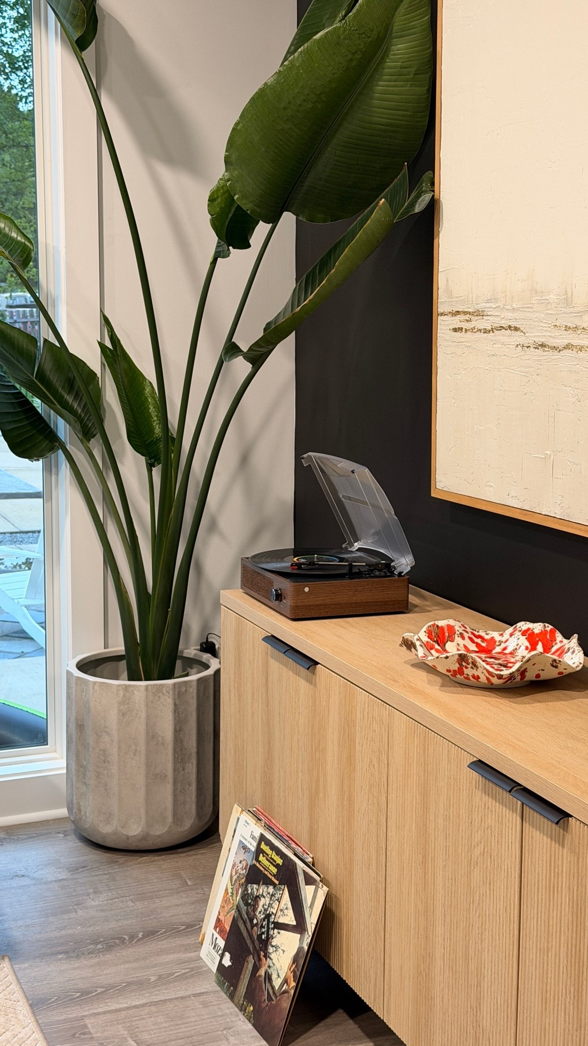 Vinyl record player with Bluetooth capabilities it’s perfect gift or for yourself!! All you have to do is visit an antique store for some records

#LTKHome