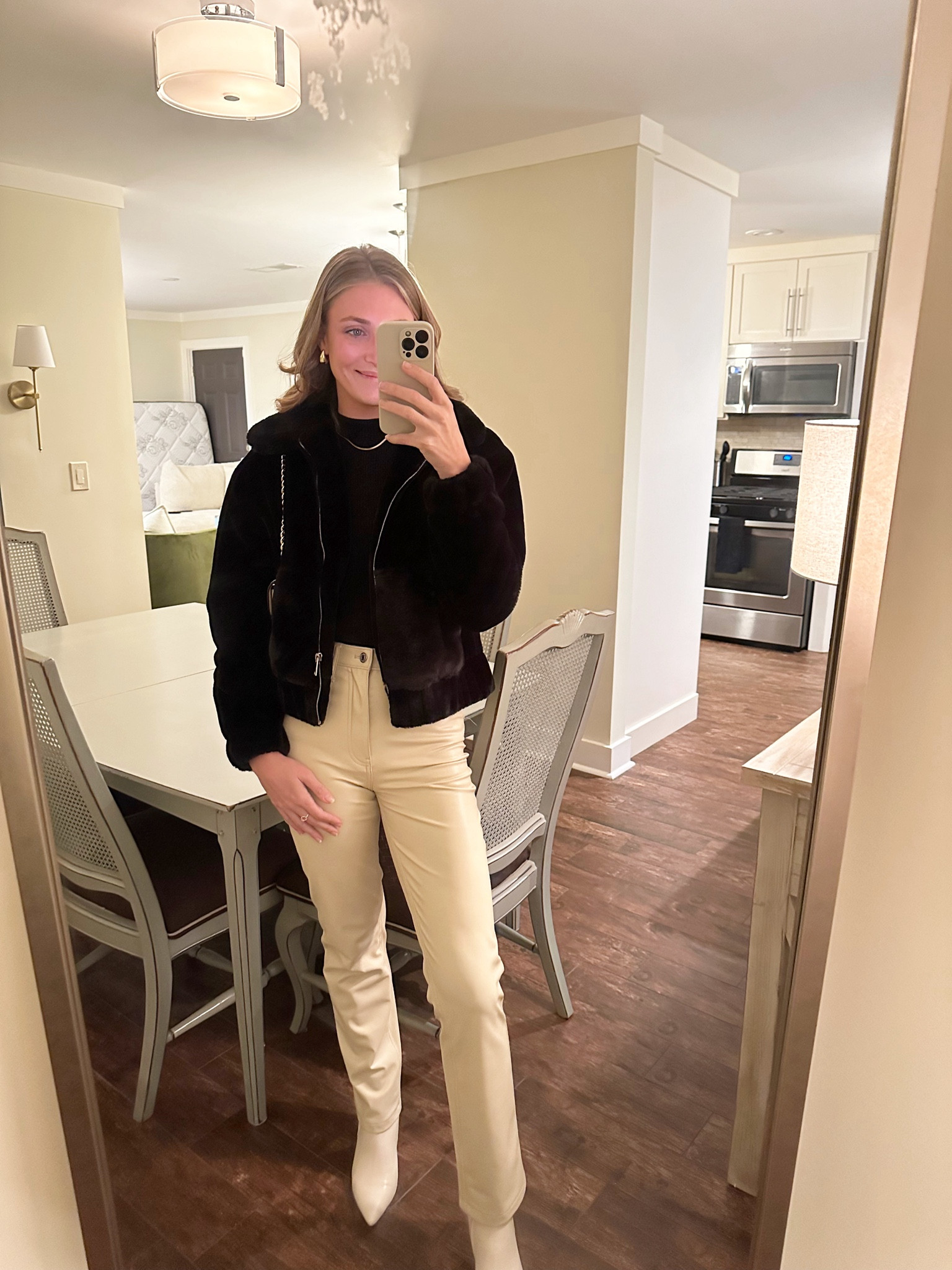 The best vegan leather pants from Abercrombie! This specific color is out of stock but they come in multiple colors as well. 
Linked similar 
Wearing size 25 

#LTKSeasonal #LTKSpringSale #LTKstyletip