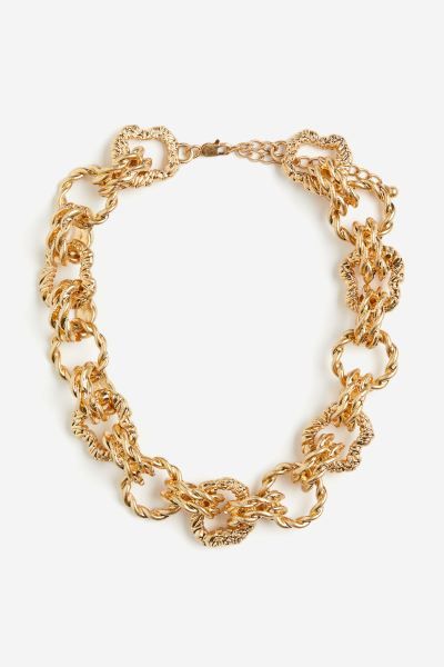 Chunky Chain Necklace - Gold-colored - Ladies | H&M US | H&M (US + CA)