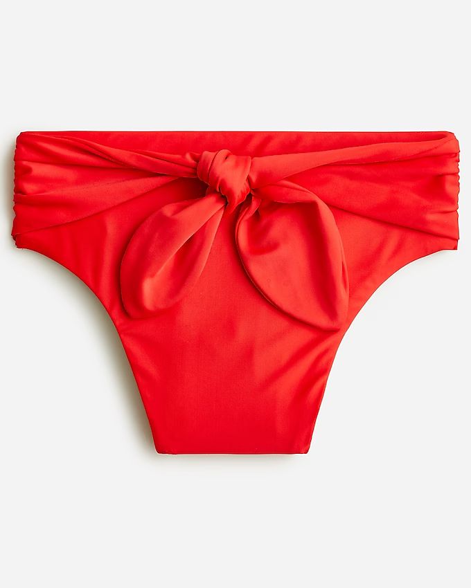 Tie high-rise bikini bottom | J.Crew US