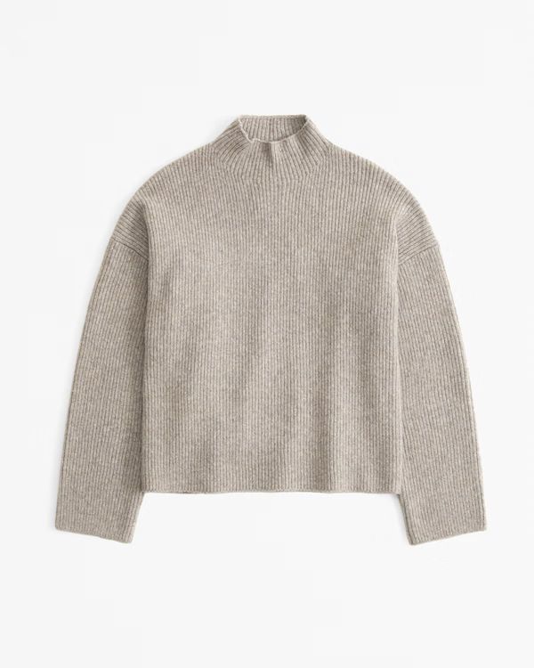 Women's Easy Funnel Neck Sweater | Women's New Arrivals | Abercrombie.com | Abercrombie & Fitch (US)