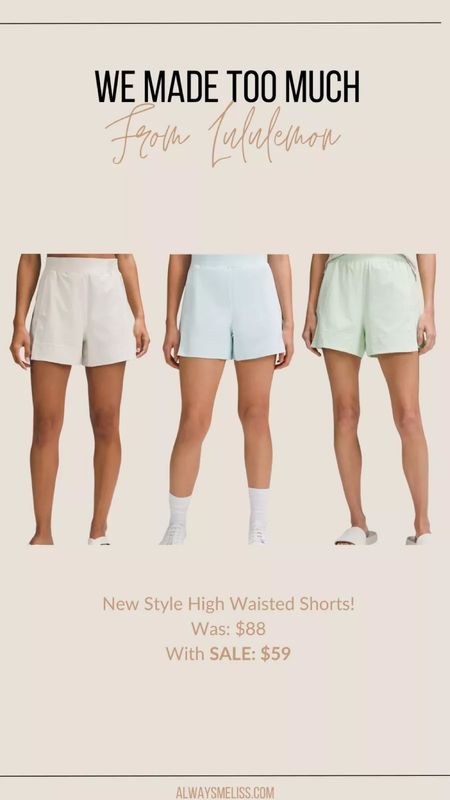 Love the Spring colors in these adorable shorts.  They are also available in black. Currently on major sale!! Look so comfy too. 

Lululemon
Sale 
Women’s Fitness Clothing 

#LTKstyletip #LTKfindsunder100 #LTKfitness