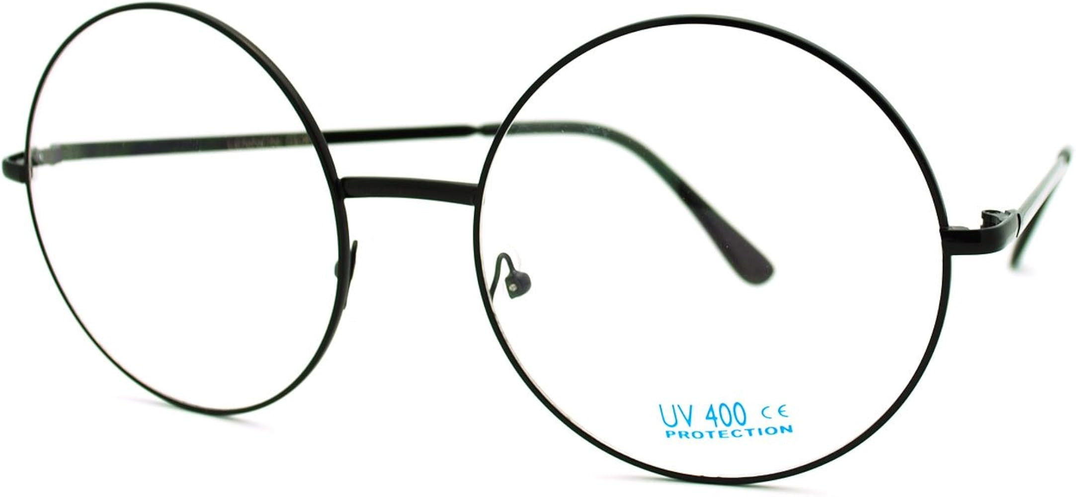 PASTL Super Oversized Round Circle Frame Clear Lens Glasses uv400 | Amazon (US)