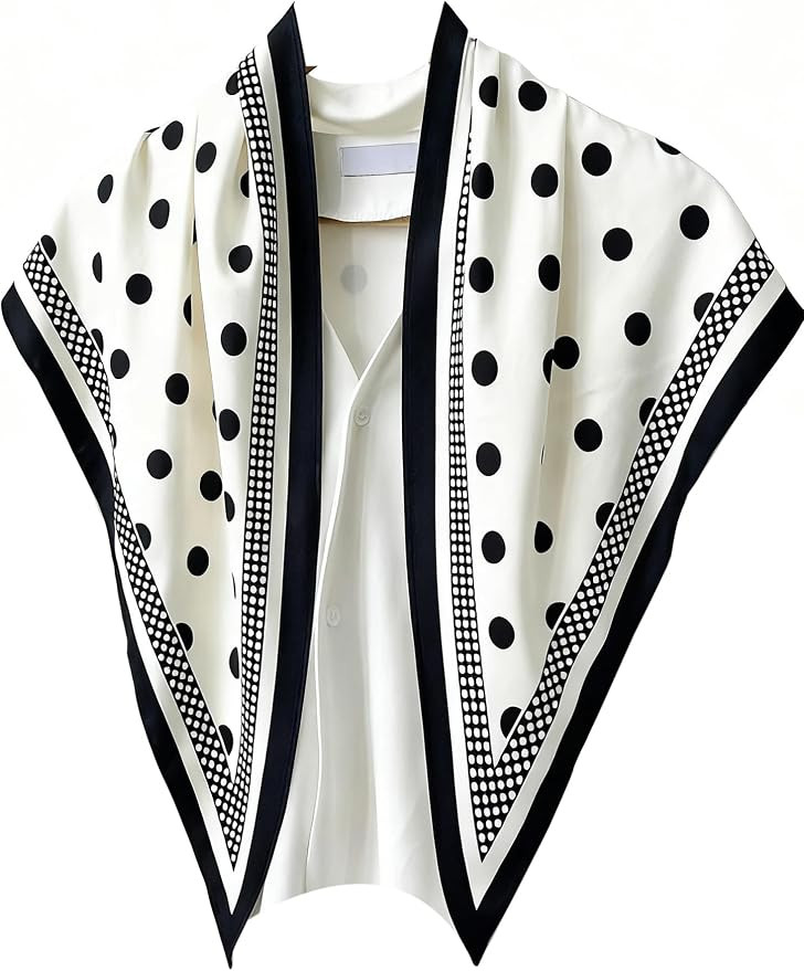 Triangle Shawls Scarf Head Hair Neck For Women Scarves Fashion Silk Feeling Lady Lightweight 51 *... | Amazon (US)