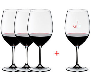RIEDEL Set of (4) Vinum Cabernet/Merlot Wine Gl sses | QVC