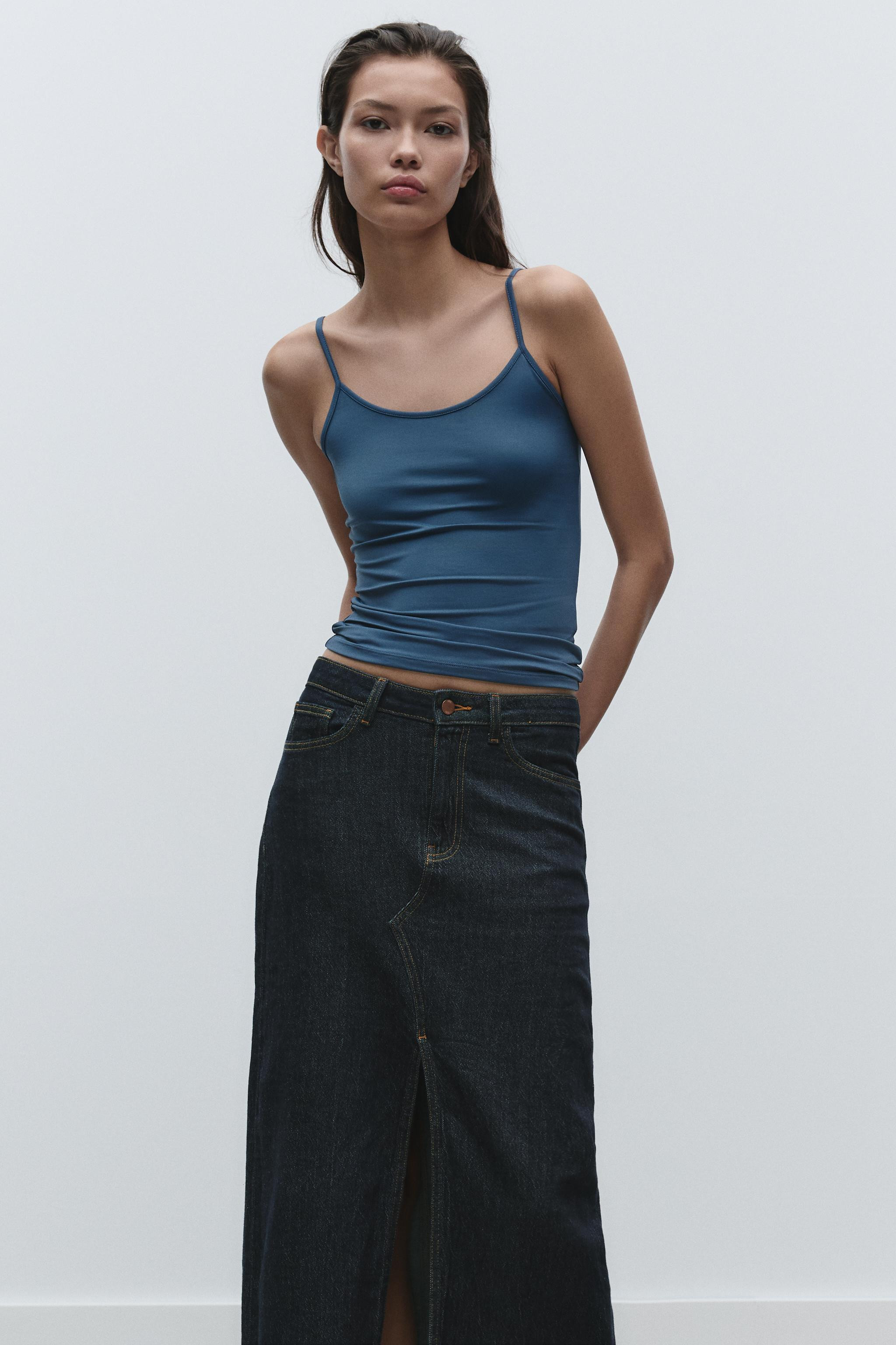 POLYAMIDE SPAGHETTI STRAP CAMISOLE | Zara US