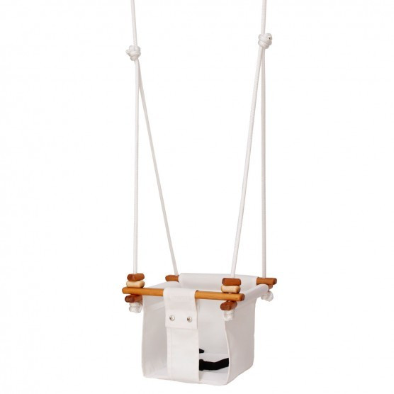 Solvej Baby & Toddler Swing – Merino White | The Tot