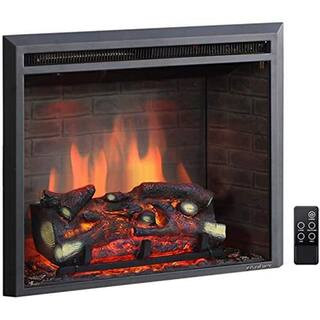 PuraFlame 27 95 in. H Ventless Electric Fireplace Insert | The Home Depot