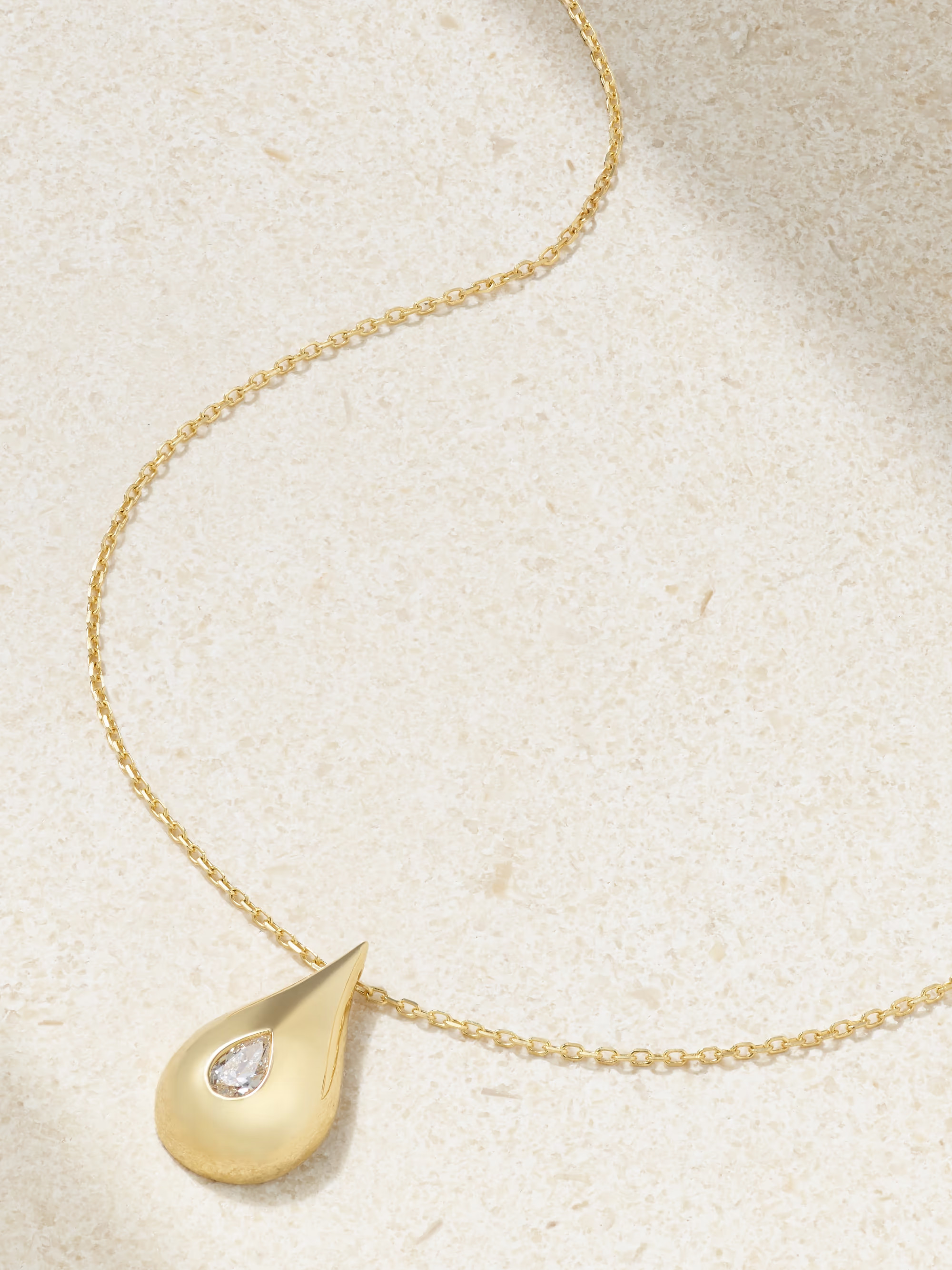 14-karat gold diamond necklace | NET-A-PORTER (US)