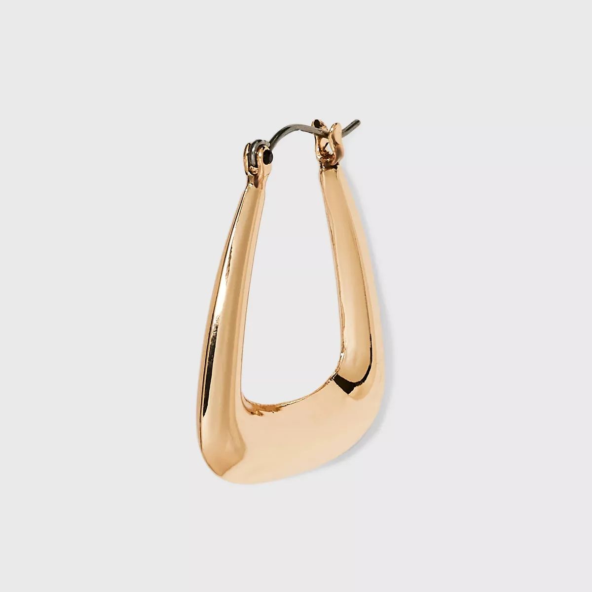 Puffy Squared Hoop Earrings - Universal Thread™ Gold | Target