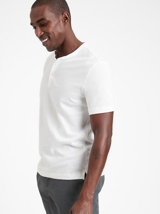 Organic Soft Wash Henley T-Shirt | Banana Republic (US)