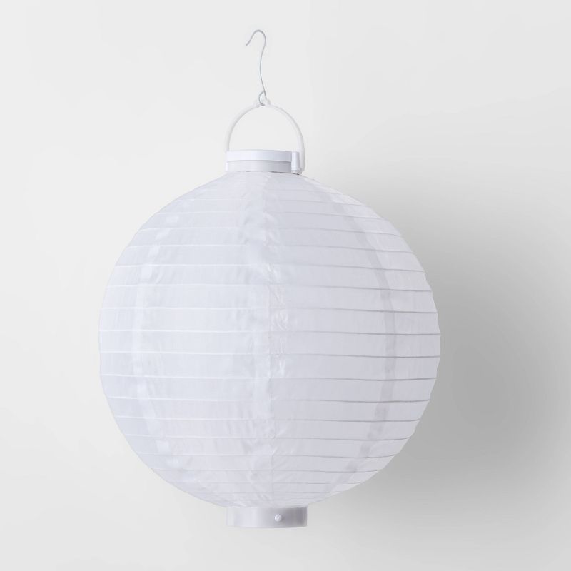 LED Nylon Lantern with Timer Sphere - White - Sun Squad&#8482; | Target