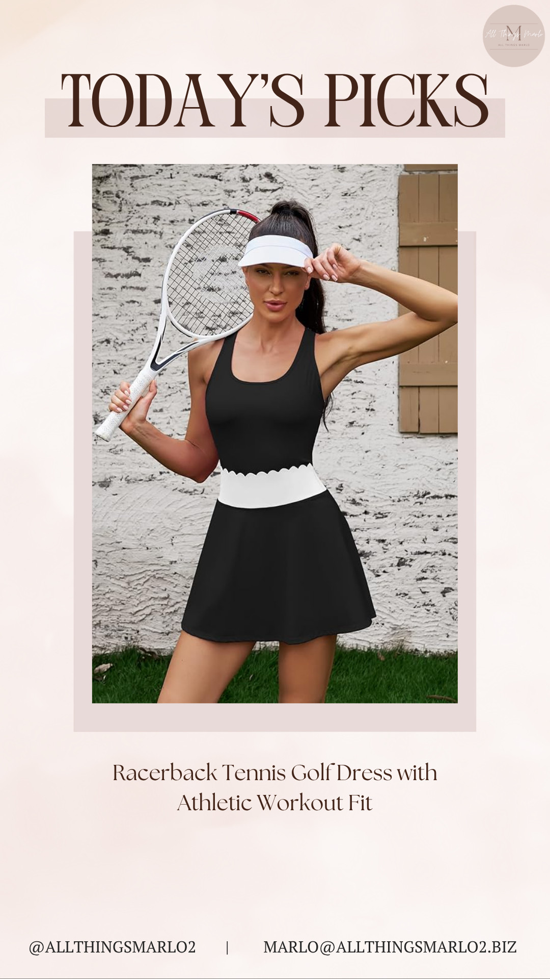 Racerback Tennis Golf Dress with Athletic Workout Fit 

 #LTKSeasonal #LTKWorkwear #LTKTravel