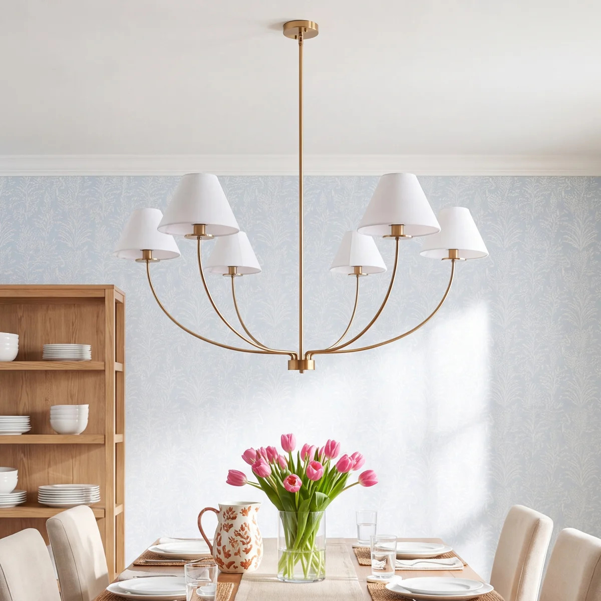 Roverta 6-Light Dimmable Chandelier with Adjustable Length | Wayfair North America
