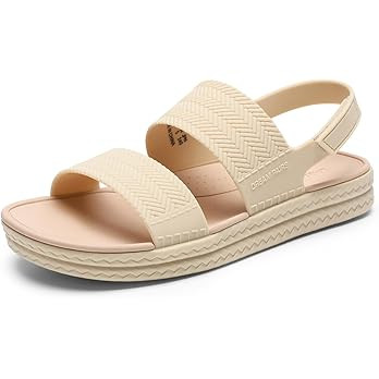 DREAM PAIRS Women Water Sandals Comfortable Flat Beach Platform Dressy Summer Walking Shoes | Amazon (US)